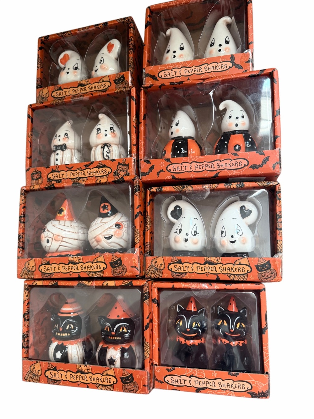 Halloween Ghost & Cat & Mummy S&P Shaker Bundle - Johanna Parker